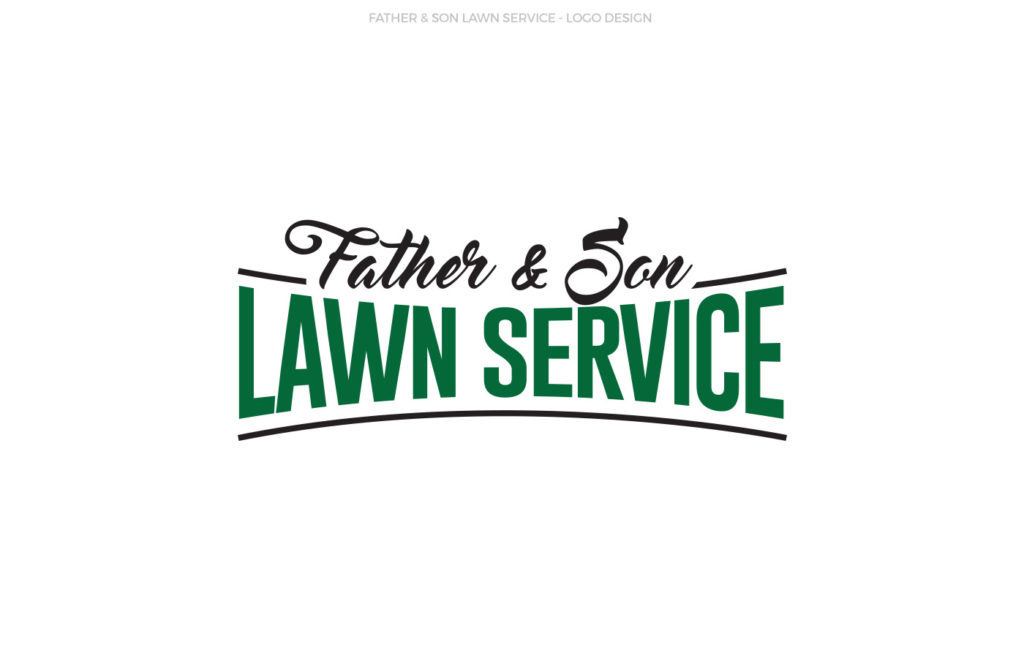 Father & Son Lawn Service Logo Design