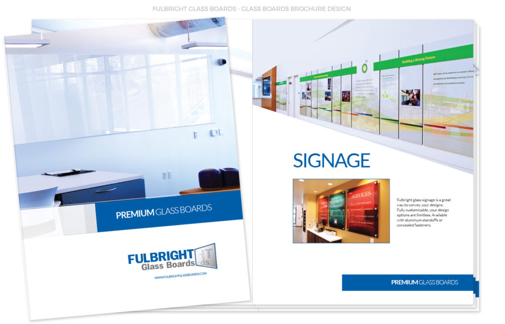 Fulbright Glass Boards Catalog Design